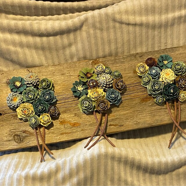 Real Cedar Rose, Cedar Pine Cone, Wooden Rose, Wood Rose