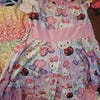 Twirl in Bloom Square Neck Dress in Hot Pink