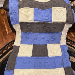 Pattern crochet blanket Brother #148