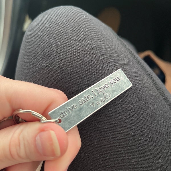 Drive Safe I Love You Keychain With Custom Name-personalized Drive Safe ...