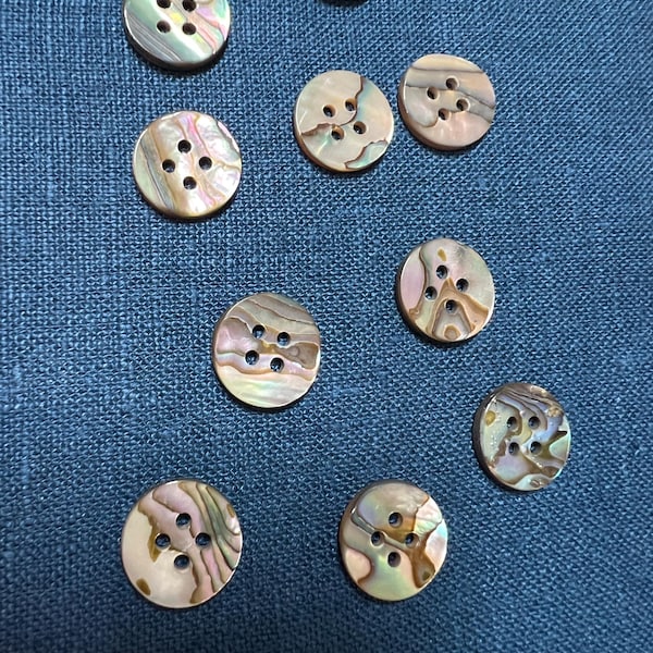 Scarce Green Snail Vintage Buttons, Nice Quality Natural Mother of ...