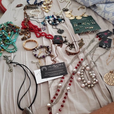 2 or 4 Pounds Nice All Wearable Jewelry, Mystery Lot, Wearing Selling ...