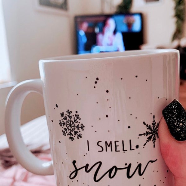 Personalized Christmas Mug, Snow Mug, Holiday Mug, Christmas Gift ...