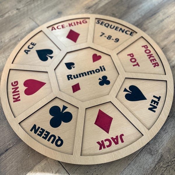 Rummoli Round Game Board Cut Files - Etsy