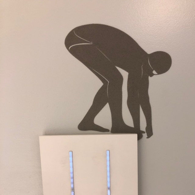 swimmer light switch decal