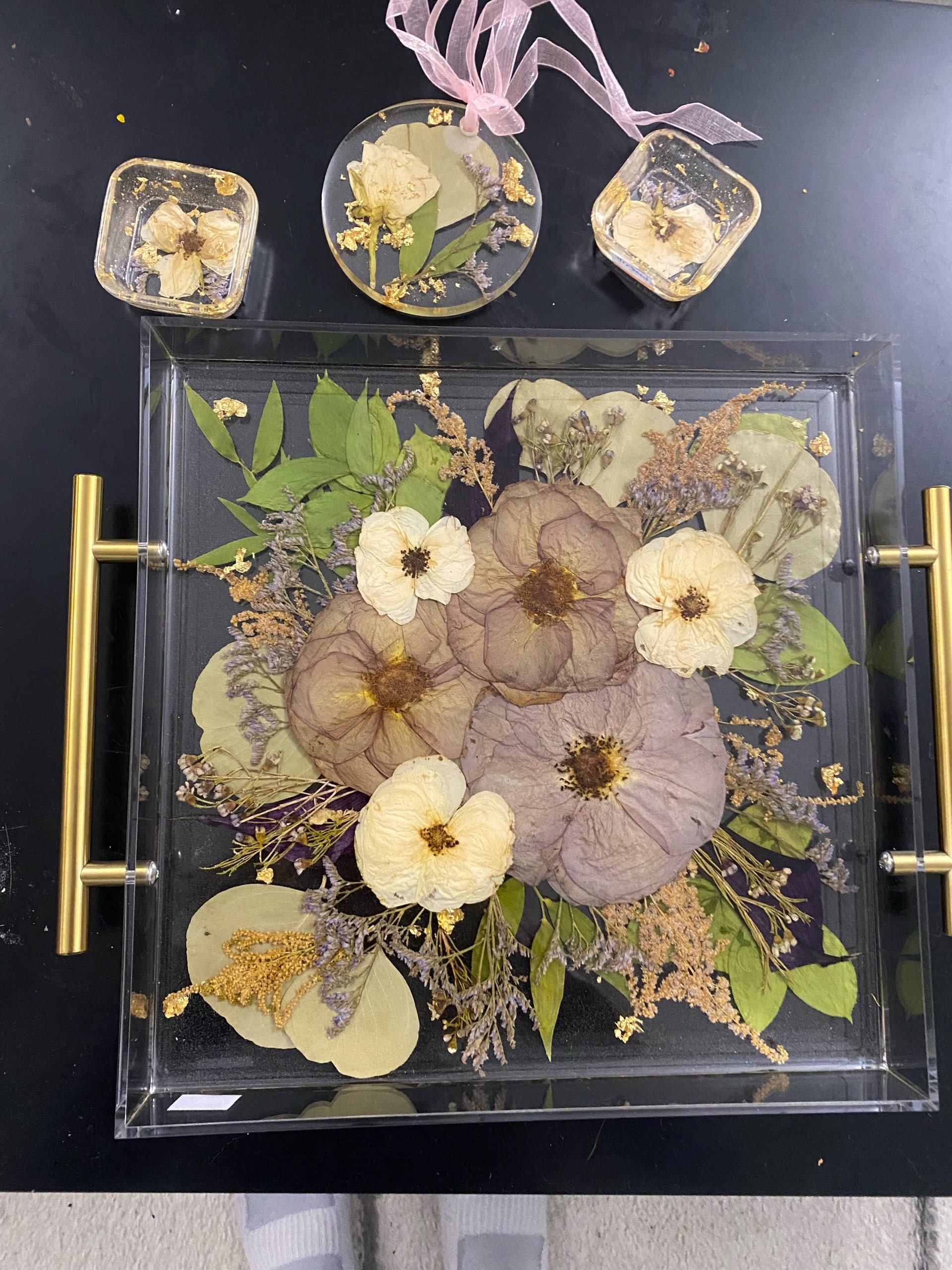 Preserved flowers from Celeste's etsy review