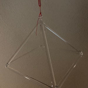 3inch-18inch Alchemy Clear Chakra Quartz Sound Healing Triangle Pyramid Crystal Singing Pyramid With Free Mallet|Custom Color Available