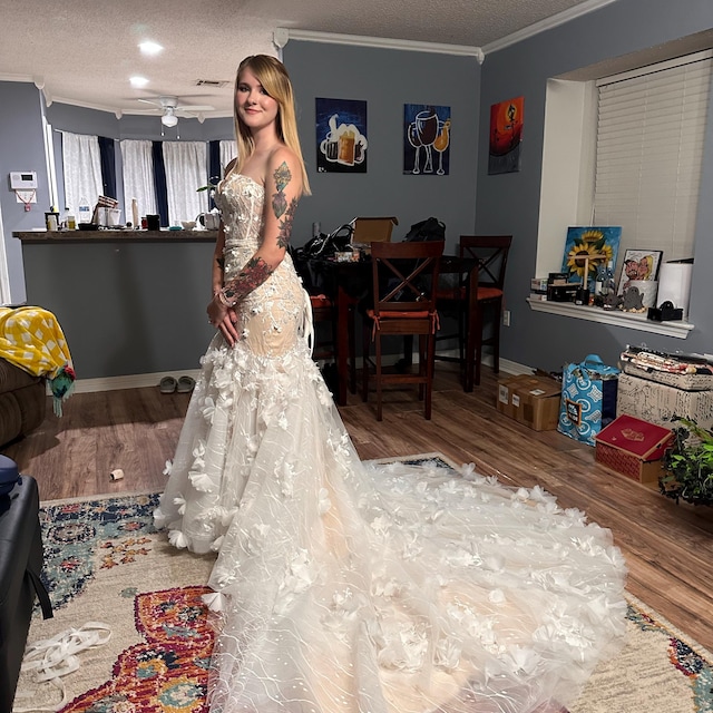 MARISSA / Strapless Mermaid Wedding Dress With Flutter