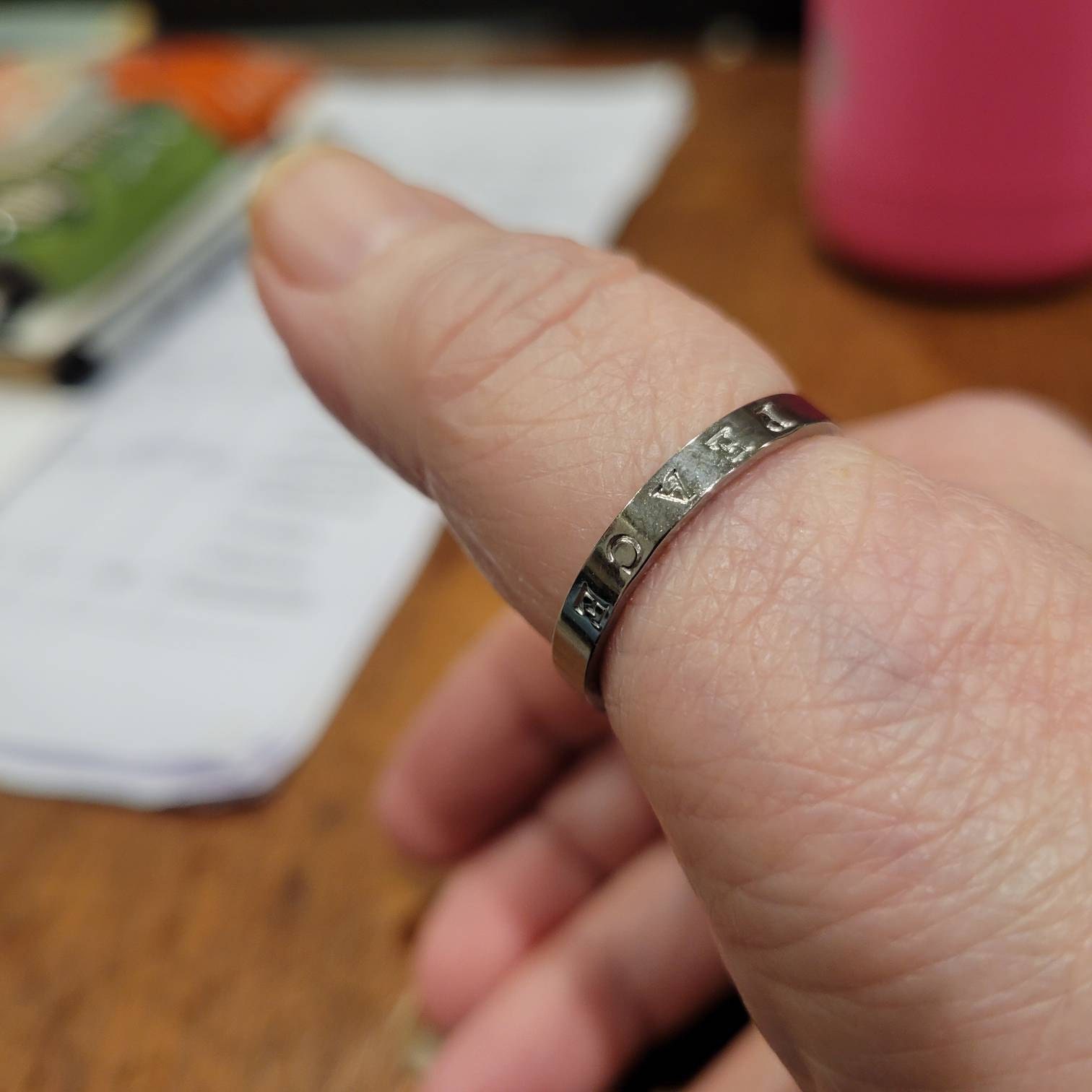 Grace and Glory · Psalms 84:11 · Fight on My Knees · Religious Ring · Christian Ring · Faith Gift · Personalize Jewelry · Personalize Ring