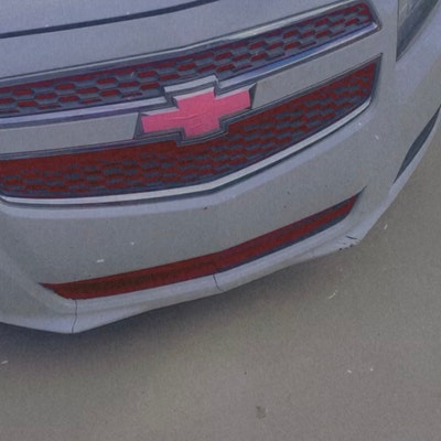 PET Super Gloss Metallic Vinyl Wrap Sheet For Chevy Bowtie Emblem – 2pc 5"x10", Bubble-Free
