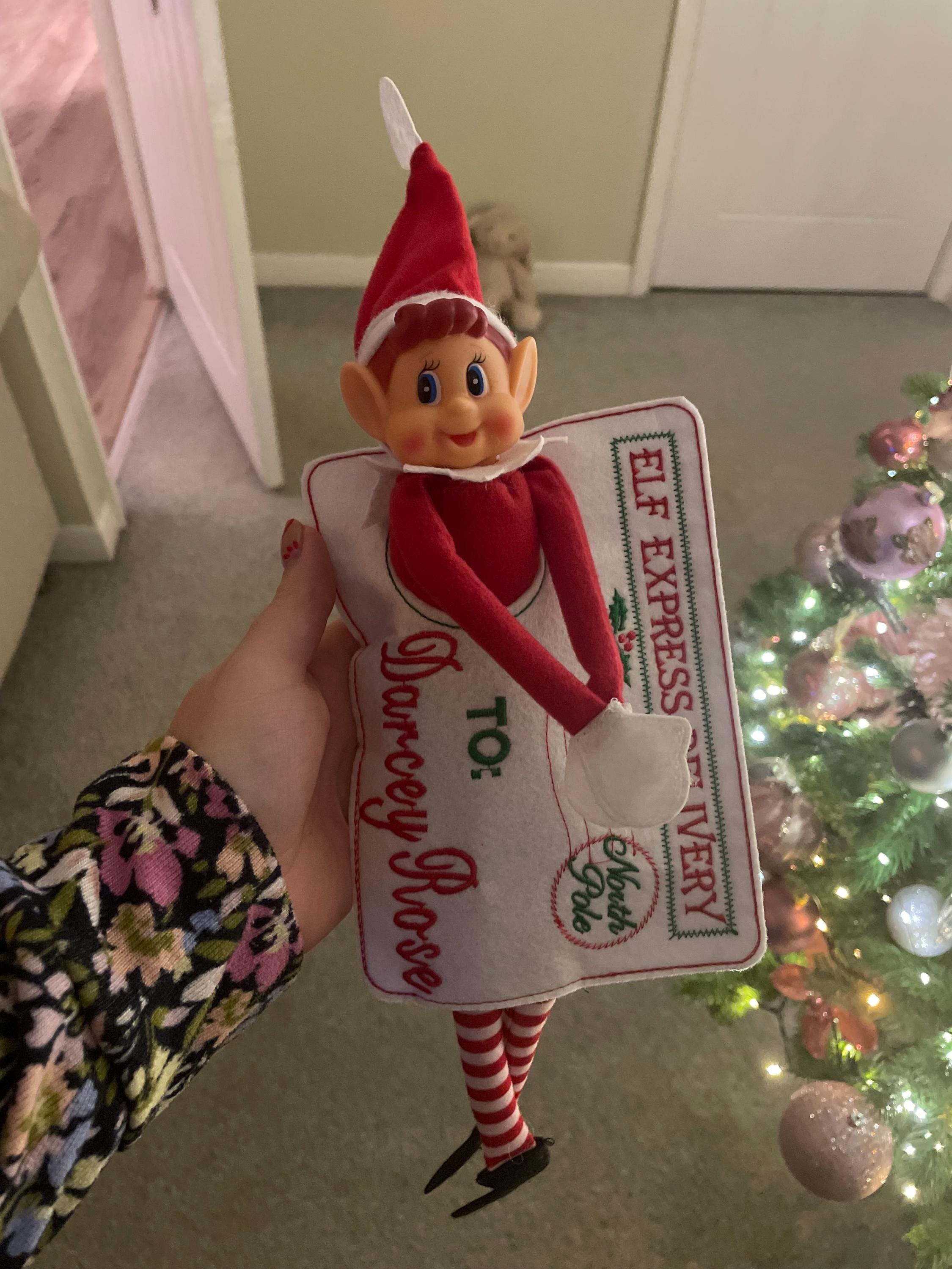 Elf Arrival and Departure Envelope, Christmas Eve, Hello Elf, Santa’s Workshop, Elf Mail, Post, Christmas Mail, Elf Postage