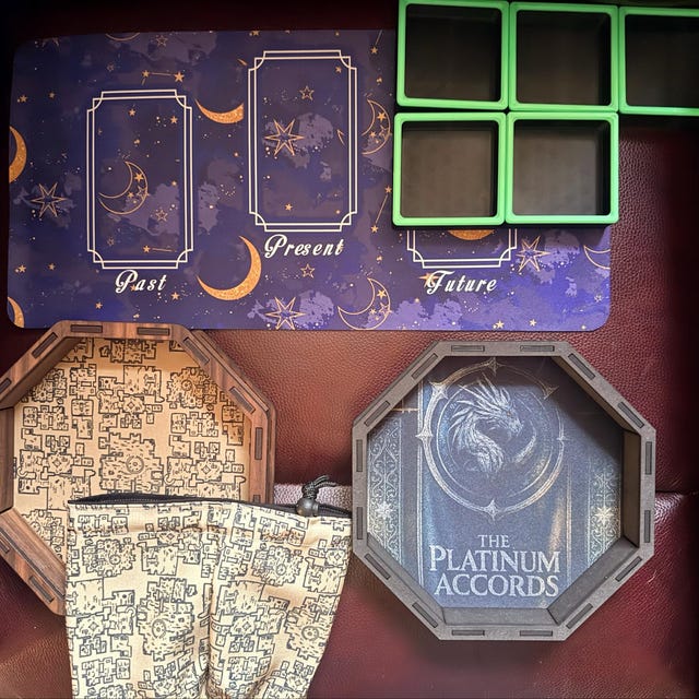 Mantel De Altar De Tarot Con Bolsa, Terciopelo Azul Para Adivinación Wicca