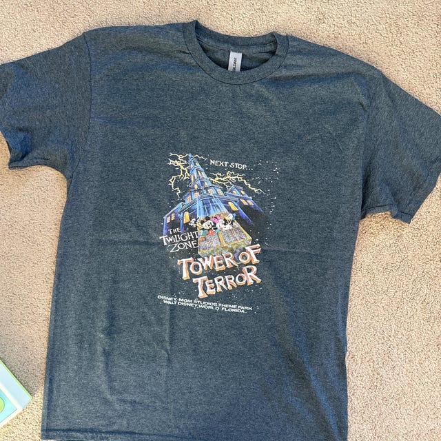 Vintage Retro Disney Tower of Terror Shirt, Mickey & Friends