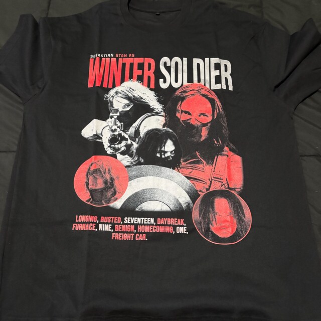 Vintage Winter Soldier T Shirt, OVERSIZED Bucky Barnes Retro Shirt