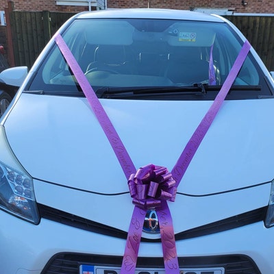 Personalised Wedding Car Ribbon 6m Printed Car Ribbon Suitable for Prom ...