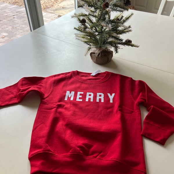 Merry Patch Christmas Knit Sweater