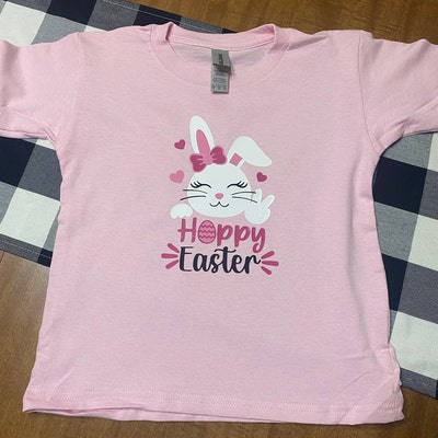 Hoppy Easter Svg, Girl Easter Shirt, Happy Easter Svg, Easter Bunny ...