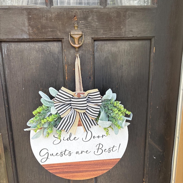Front Door Decor, Custom Door Hanger, Welcome to Our Home, Custom Front ...