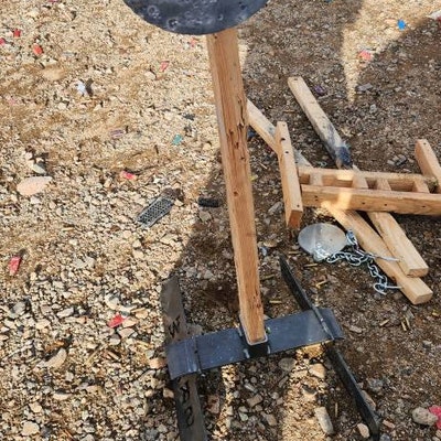 Portable Steel Challenge Plate Rack for Handgun Training Without Gong ...