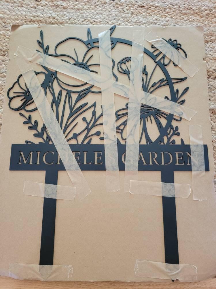 Custom Metal Garden Stake, Garden Marker, Every Garden Metal Stake, Personalized Gift, Gardener Name Sign, Mom Garden Sign, Outdoor Yard Art