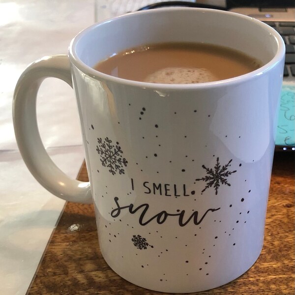 Personalized Christmas Mug, Snow Mug, Holiday Mug, Christmas Gift ...