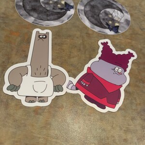 Chowder Show Stickers Chowder Cartoon Network Sticker, Laminated Vinyl (3
