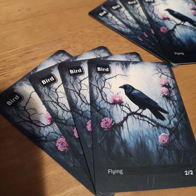 【未開封】鳥トークン 2/2 10枚セット 鳥トークン MTG (黒 2/2 飛行) - Etsy 日本