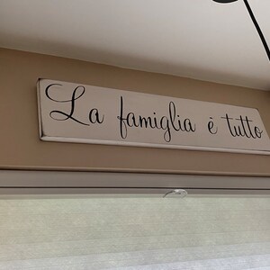 Family Is Everything La Famiglia E Tutto Slim Tin Sign