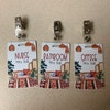 Science Theme Classroom Hall Passes for Teachers, Personalized, Set of ...