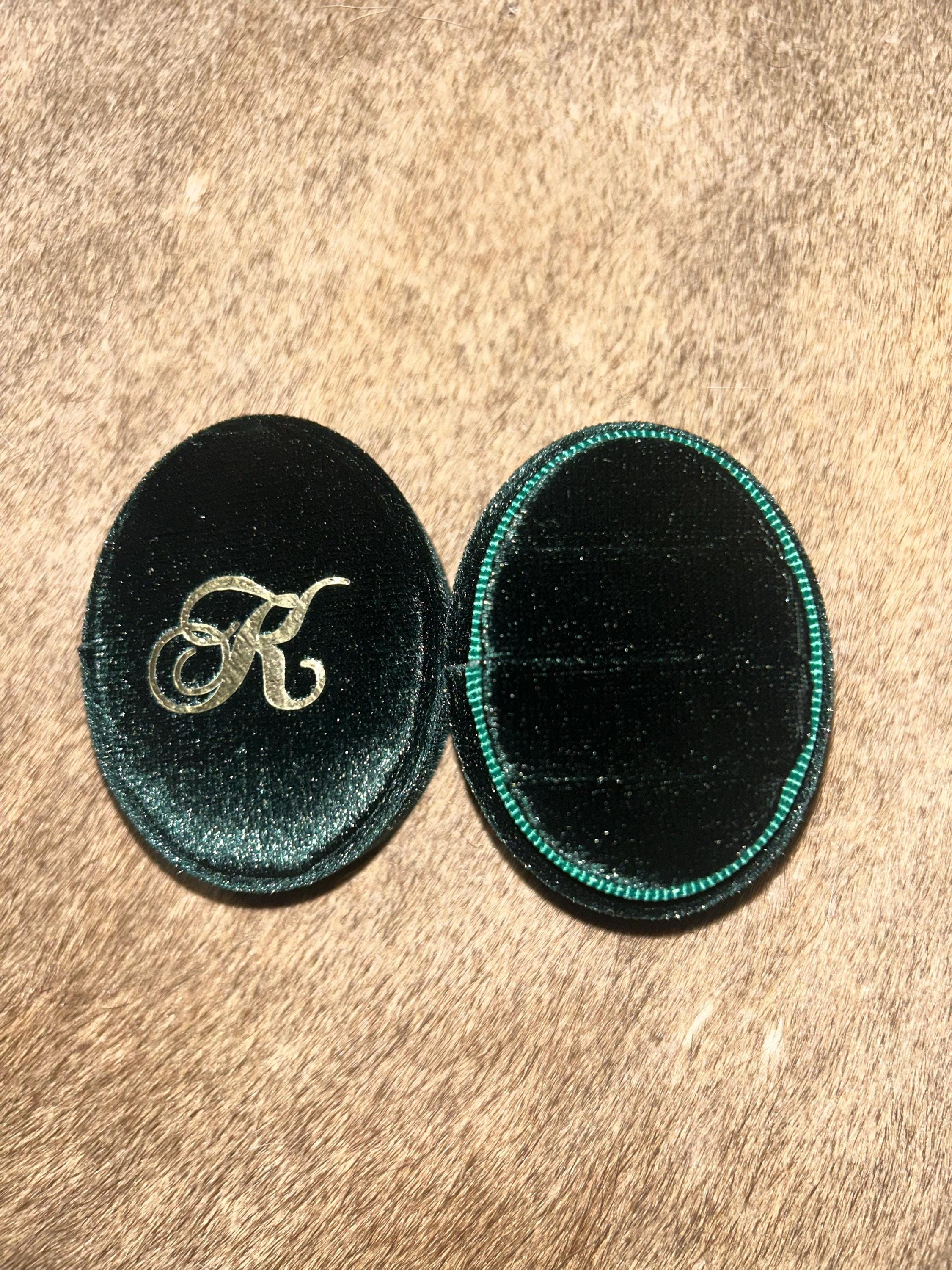 3 Slot Ring Box Wedding Velvet, 3 slot Custom Wedding Ring Box, Engagement, White, Triple Slot, Modern Ring Box, Custom Box Oval Triple