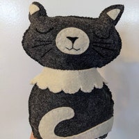 Felt Animal Sewing Patterns, the Owl and the Pussycat, Cat Hand Sewing ...