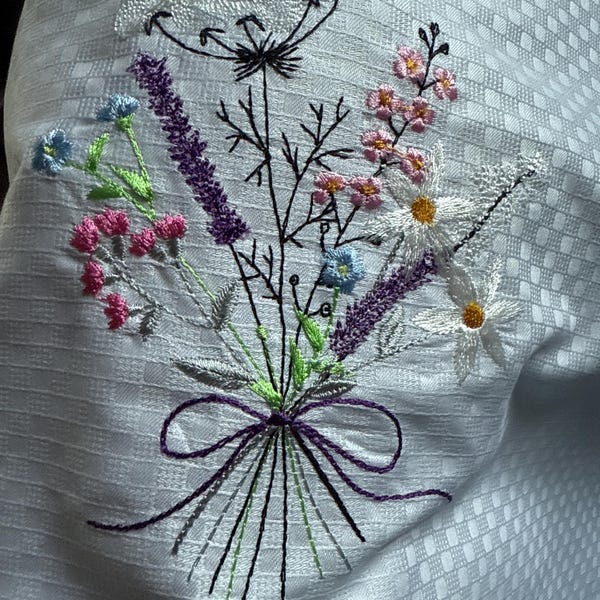 Wild Flower Bouquet Machine Embroidery Design Set, 2 Easter Floral ...