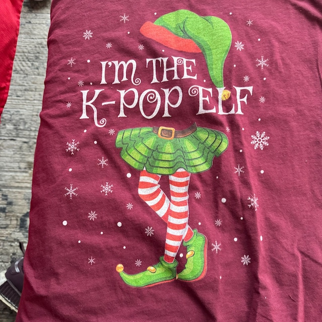 Mirror selfie wearing aesthetic graphic tee