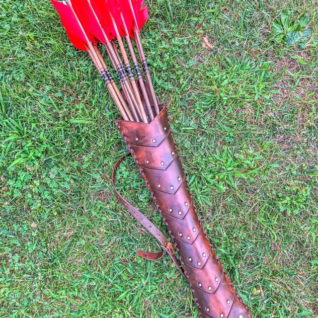Carquois Télescopique Léger Pour Flèches - Tube Réglable Jusqu'à 93 Cm - En Plastique Noir, Portable - Pour Tir à L'arc Et Chasse - 3