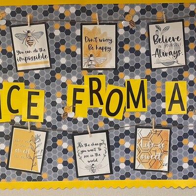 Bee Classroom Decor Bundle Editable - Etsy