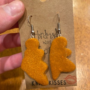 dino nugget earrings