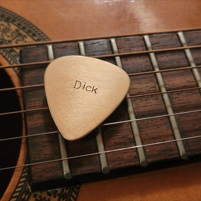 Bronze Guitar Pick - Dick Pick - Playable - Etsy