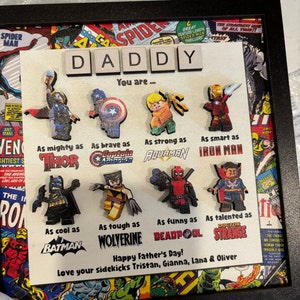 Best Dad Superhero Gift, Customized Superhero Dad Gift, Fathers Day Gift, Super Dad Gift, Gifts From Kids, Gift For Dad, Dad Superhero Gift