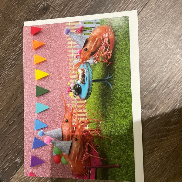 Shrimp Birthday Party Card by Shrimp Whisperer AK - Etsy