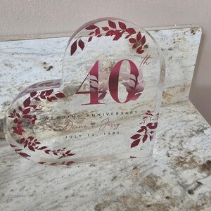 Personalized Mom Daughters Heart Acrylic Plaque, Mothers Day Gift for ...
