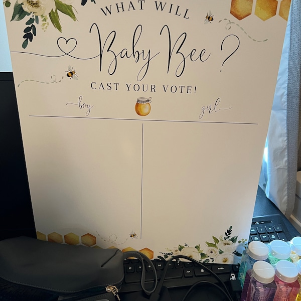 Bee Gender Reveal Boy or Girl Chart What Will Baby Bee He or She Cast ...