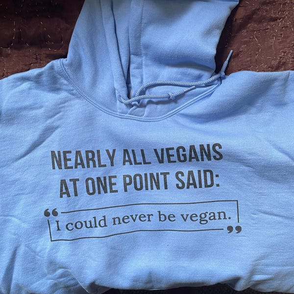 T-Shirt Drôle Anti-Vegan - Coton 100% - Noir Taille M - Homme - Marque JERZEES