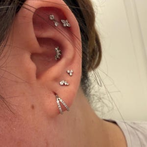 16G ダブルフープノーズリング/セプタムフープリング/軟骨フープ