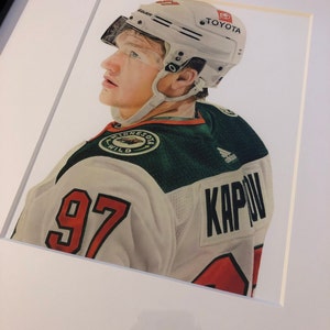 Coloured pencil drawing of Kirill Kaprizov : r/hockey