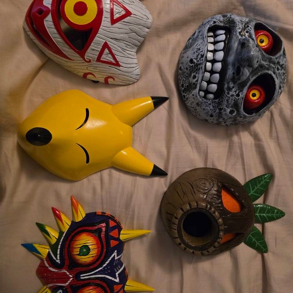 Majora's Mask New HQ Detailed Wearable Mask Hand Painted Cosplay Legend ...
