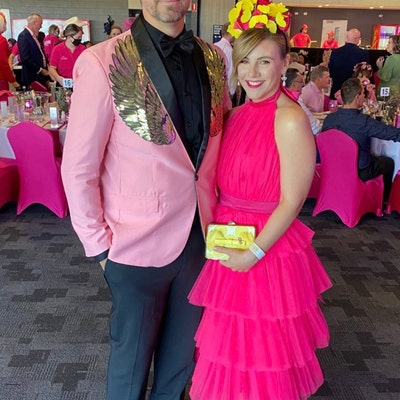 Wedding Guest Dress Mauve Tulle Dress Women Mauve Tea Length Dress