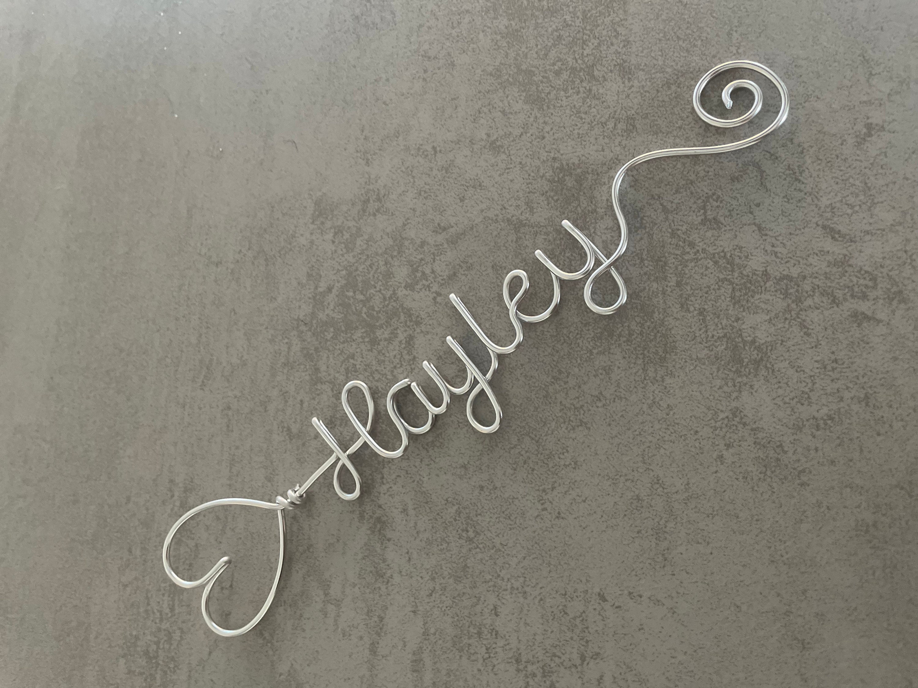 Personalised Bookmark - Wire Name Bookmark - Custom Bookmark Gift - Planner Marker - Back to School Gift - Teacher Gift - Book Lovers Gift