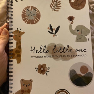 ERATOPIC Baby Memory Book Hello Baby Beige Keepsake
