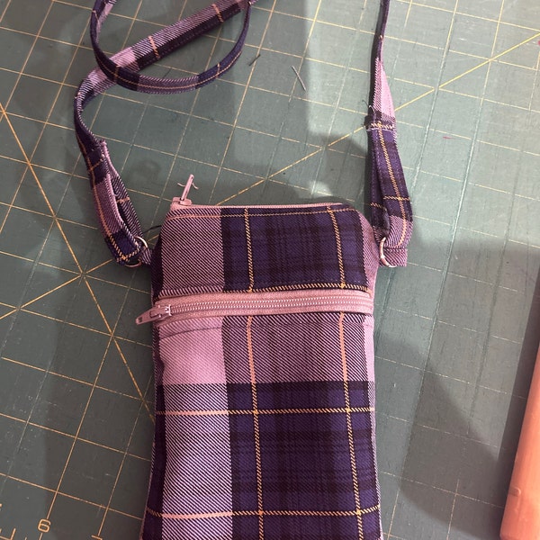 Cell Phone Bag PDF Sewing Pattern - Crossbody Purse, Zipper Pouch ...