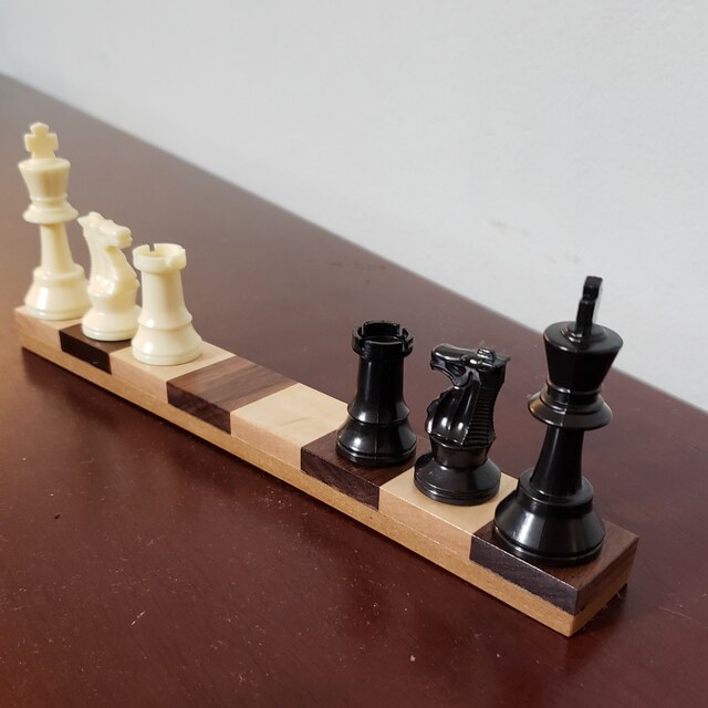 Chess Puzzle Board 1x8 1D Chess - Etsy
